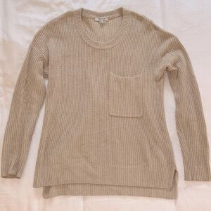 Madewell tan sweater, size XXS